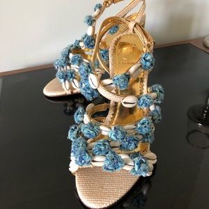 New Tory Burch limited edition seashell heels